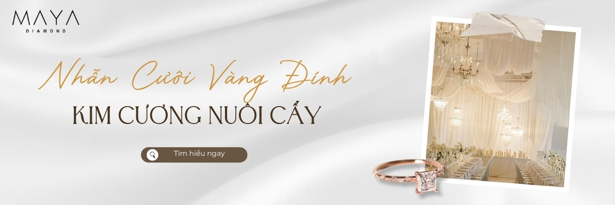 NHẪN CƯỚI VÀNG ĐÍNH KIM CƯƠNG CAO CẤP BIỂU TƯỢNG TÌNH YÊU VĨNH CỬU