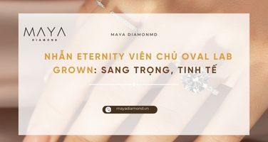 NHẪN ETERNITY VIÊN CHỦ OVAL LAB GROWN: SANG TRỌNG, TINH TẾ