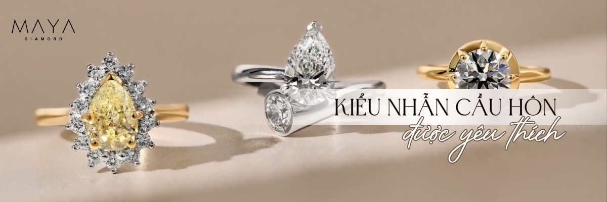 NHỮNG KIỂU NHẪN CẦU HÔN ĐƯỢC YÊU THÍCH NHẤT NĂM NAY