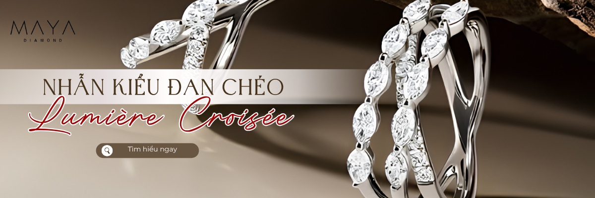 NHẪN KIỂU ĐAN CHÉO LUMIÈRE CROISÉE NÉT ĐẸP KIÊU SA QUÝ PHÁI