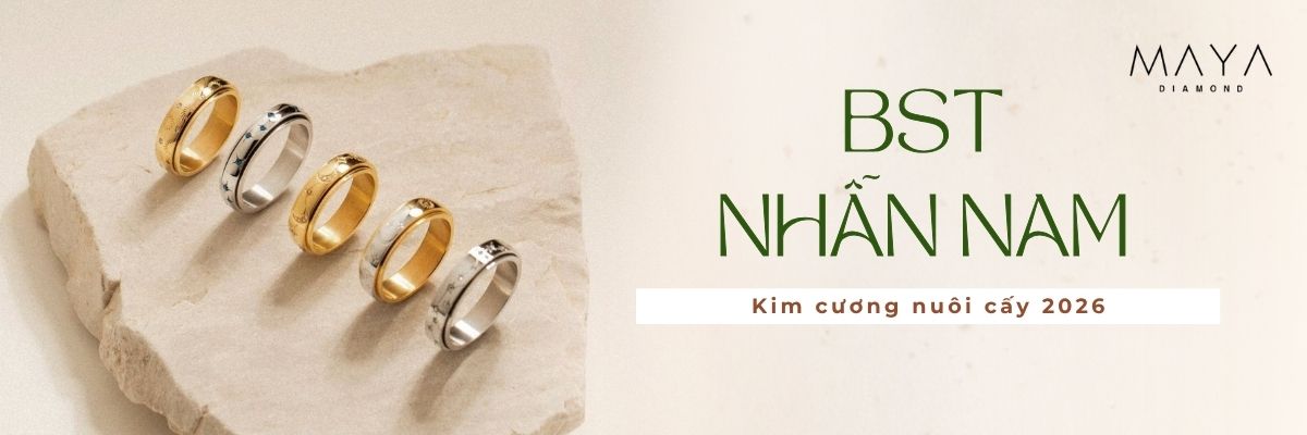 BST NHẪN KIM CƯƠNG NAM 2026 ĐỊNH HÌNH PHONG CÁCH PHÁI MẠNH