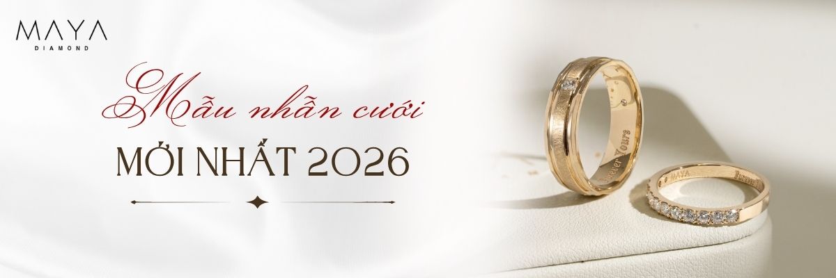 MẪU NHẪN CƯỚI KIM CƯƠNG MỚI NHẤT 2026 - THIẾT KẾ NỔI BẬT